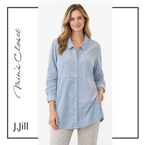 JJILL light Blue Corduroy Tunic size Large